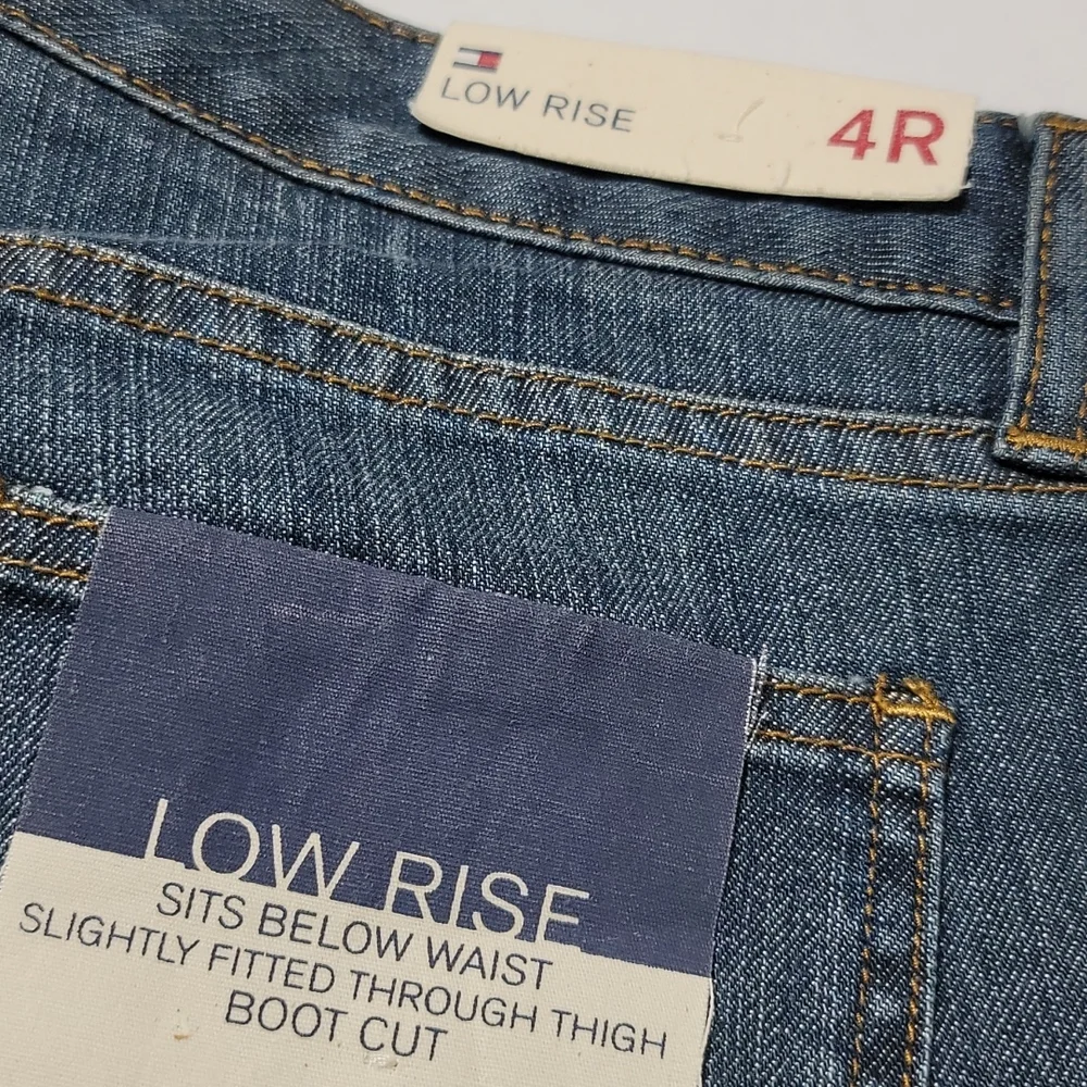 Vintage Rare Tommy Jeans Casual Retro Y2K Streetwear Low Rise Boot Cut Denim 4R - Picture 3 of 12